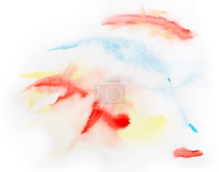 Foto de Pintura de acuarela colorida, fondo abstracto artístico, hermosos elementos de diseño - Imagen libre de derechos