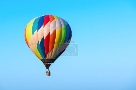 Photo for Hot air balloon is flying in the sky at the morning - Royalty Free Image