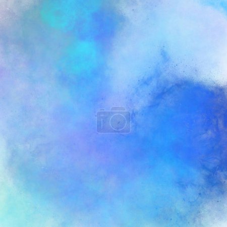 Foto de Fondo abstracto azul, ilustración. Universo, espacio o nubes, telón de fondo artístico, hermoso elemento de diseño - Imagen libre de derechos