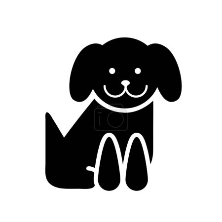 Illustration for Dog icon, pet shop contemporary design, vector illustration - Royalty Free Image