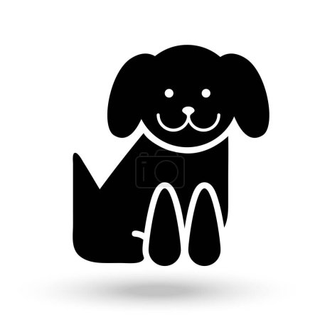 Illustration for Dog icon, pet shop contemporary design, vector illustration - Royalty Free Image