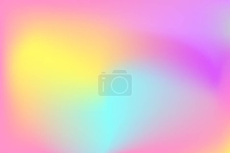 Illustration for Blurred colored abstract background, vector illustration. Smooth transitions of iridescent colors. Colorful gradient, rainbow artistic backdrop, beautiful design element - Royalty Free Image