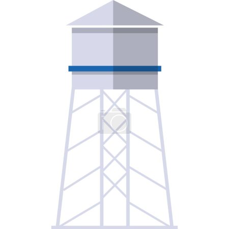 Prison tower for debtor vector flat icon. Problem with bank, credit loan overdraft, creditor trouble and financial failure. Administrative and criminal punishment