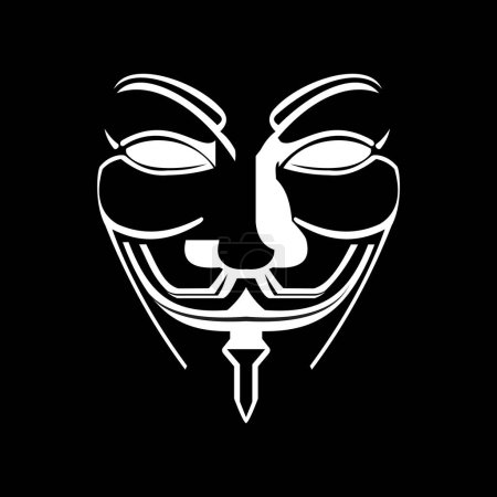 Ilustración de Máscara blanca de cerca - Imagen libre de derechos