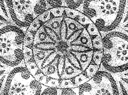 Photo for Black and white kaleidoscopic background texture - Royalty Free Image