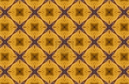 Bild einer nahtlosen Mustertextur. Kaleidoskopischer Hintergrund