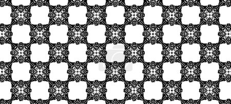 Texture de fond kaléidoscopique noire et blanche