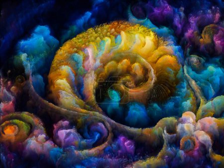Photo for Spiral Dreams series. Image of surreal natural forms, textures and colors on the subject of art, imagination and dreaming. - Royalty Free Image