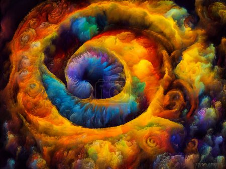 Photo for Spiral Dreams series. Composition of surreal natural forms, textures and colors on the subject of art, imagination and dreaming. - Royalty Free Image