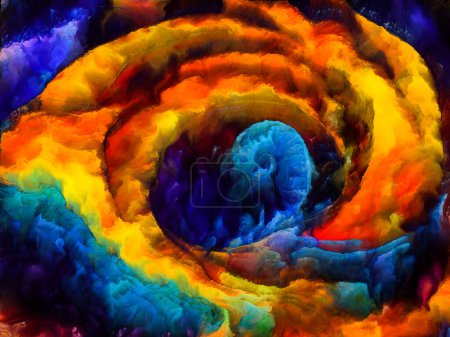 Téléchargez les photos : Série Spiral Dreams. Design fait de formes naturelles surréalistes, de textures et de couleurs au sujet de l'art, de l'imagination et du rêve. - en image libre de droit