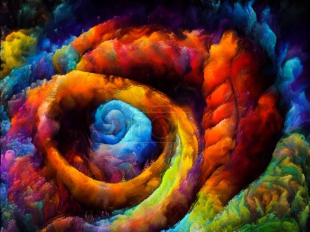 Téléchargez les photos : Série Spiral Dreams. Arrangement de formes, textures et couleurs naturelles surréalistes au sujet de l'art, de l'imagination et du rêve. - en image libre de droit