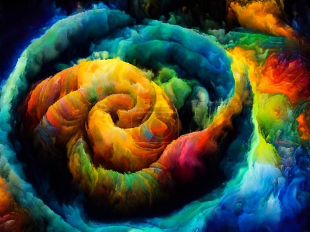 Téléchargez les photos : Série Spiral Dreams. Arrangement créatif de formes, textures et couleurs naturelles surréalistes au sujet de l'art, de l'imagination et du rêve. - en image libre de droit