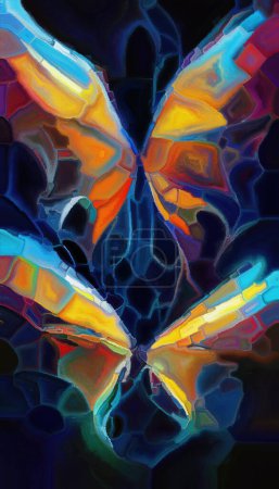 Photo for Butterfly Dreams series. Creative arrangement of surreal natural forms, textures and colors on the subject of art, imagination and dreaming. - Royalty Free Image