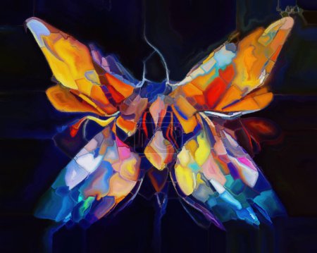 Téléchargez les photos : Série Butterfly Dreams. Arrangement créatif de formes, textures et couleurs naturelles surréalistes au sujet de l'art, de l'imagination et du rêve. - en image libre de droit