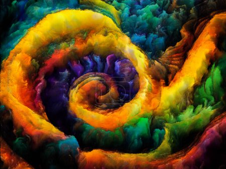 Téléchargez les photos : Série Spiral Dreams. Image de formes, textures et couleurs naturelles surréalistes au sujet de l'art, de l'imagination et du rêve. - en image libre de droit