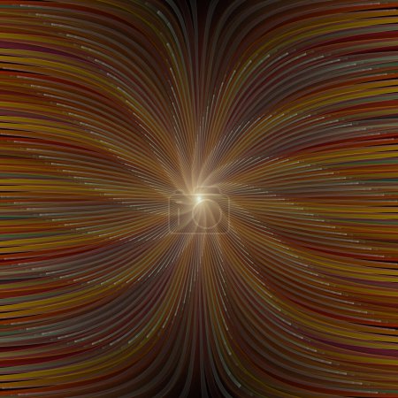 Foto de Fractal Burst Pattern series. Representación del patrón radial de línea fina para su uso en ilustración y diseño. - Imagen libre de derechos