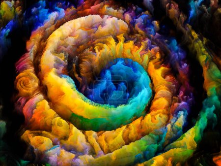 Téléchargez les photos : Série Spiral Dreams. abstraction artistique de formes, textures et couleurs naturelles surréalistes au sujet de l'art, de l'imagination et du rêve. - en image libre de droit