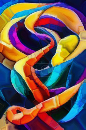 Téléchargez les photos : Série abstraite colorée. abstraction artistique de traits et dubs de peinture de couleur sur le sujet de l'art, la créativité et le design. - en image libre de droit