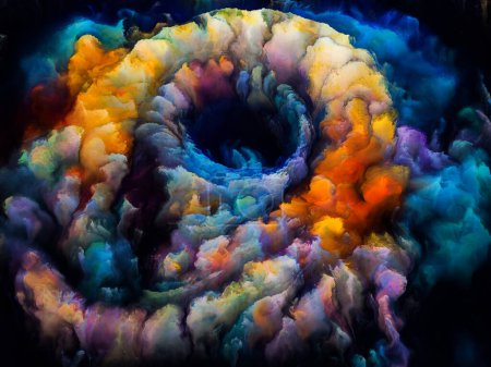 Téléchargez les photos : Série Spiral Dreams. Image de formes, textures et couleurs naturelles surréalistes au sujet de l'art, de l'imagination et du rêve. - en image libre de droit