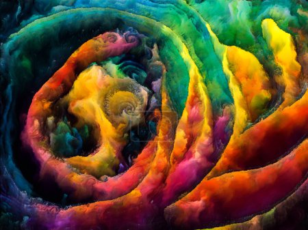 Photo for Spiral Dreams series. Image of surreal natural forms, textures and colors on the subject of art, imagination and dreaming. - Royalty Free Image