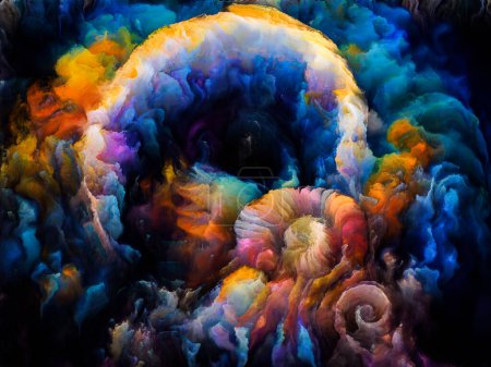 Téléchargez les photos : Série Spiral Dreams. Arrangement de formes, textures et couleurs naturelles surréalistes au sujet de l'art, de l'imagination et du rêve. - en image libre de droit