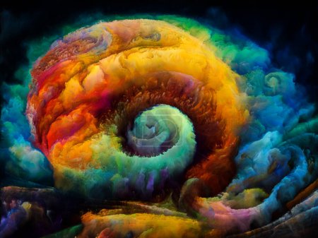 Photo for Spiral Dreams series. Design composed of surreal natural forms, textures and colors on the subject of art, imagination and dreaming. - Royalty Free Image