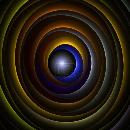 Foto de Órbitas de llama fractal en alta resolución para uso en ilustración científica y diseño gráfico. - Imagen libre de derechos