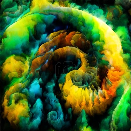 Téléchargez les photos : Série Spiral Dreams. Arrangement créatif de formes, textures et couleurs naturelles surréalistes au sujet de l'art, de l'imagination et du rêve. - en image libre de droit