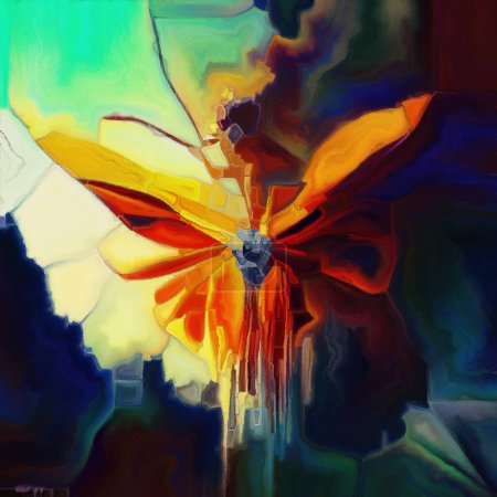 Téléchargez les photos : Série Butterfly Dreams. Conception de toile de fond de formes naturelles surréalistes, textures et couleurs sur le sujet de l'art, de l'imagination et du rêve. - en image libre de droit