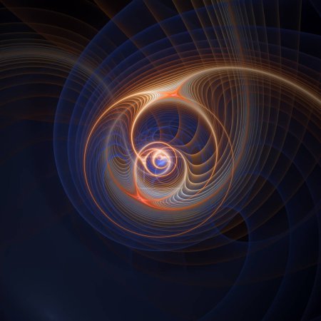 Foto de Serie de movimiento de frecuencia. Disposición del patrón de ondas de frecuencia oscilantes sobre el tema de la ciencia y la investigación modernas. - Imagen libre de derechos