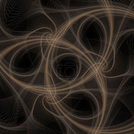 Photo for Space Turbulence series. Abstract background made of swirling, twisting, interacting wave pattern on the subject of popular science, education and research. - Royalty Free Image