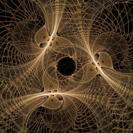 Téléchargez les photos : Série Quantum Dynamics. Conception composée d'un modèle d'ondes de fréquence oscillantes sur le sujet de la science et de la recherche modernes. - en image libre de droit