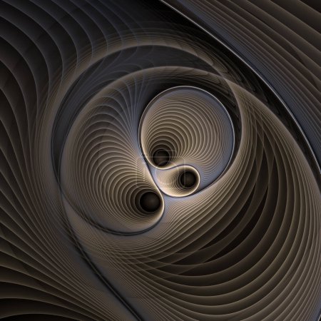 Foto de Serie de movimiento de frecuencia. Diseño de telón de fondo de vibración de onda y patrón dinámico de propagación sobre el tema de la ciencia y la investigación modernas. - Imagen libre de derechos