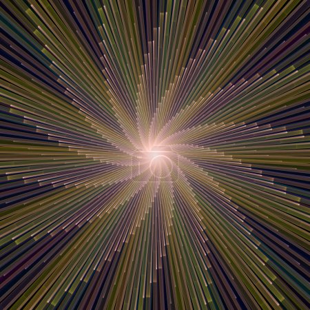 Foto de Fractal Burst Pattern series. Representación del patrón radial de línea fina para su uso en ilustración y diseño. - Imagen libre de derechos