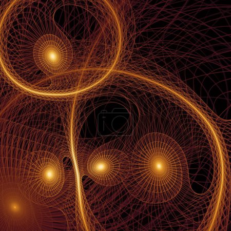Foto de Serie Wave Function. Antecedentes composición del patrón de ondas de frecuencia oscilantes sobre el tema de la ciencia moderna y la investigación. - Imagen libre de derechos
