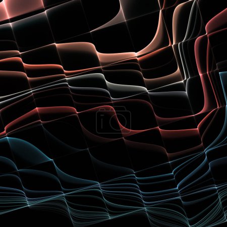Foto de Ondas fractales en alta resolución para uso en ilustración científica y diseño gráfico. - Imagen libre de derechos