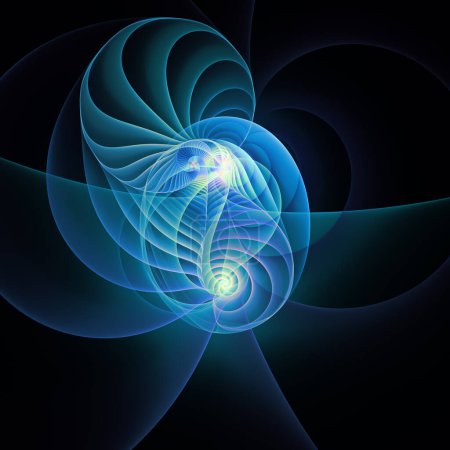 Foto de Serie Turbulencia Espacial. de patrón de ondas de frecuencia oscilantes sobre el tema de la ciencia popular, la educación y la investigación. - Imagen libre de derechos