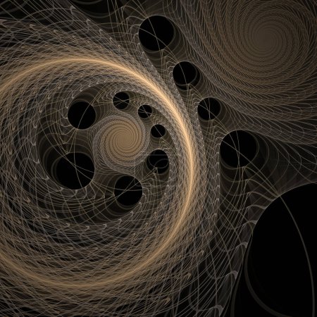 Frequency Motion series. Artistic abstraction of wave vibration and dynamic propagation pattern on the subject of modern science and research.