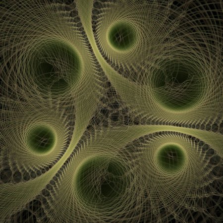 Foto de Serie Turbulencia Espacial. Diseño abstracto hecho de remolino, torsión, patrón de onda interactiva sobre el tema de la ciencia moderna y la investigación. - Imagen libre de derechos