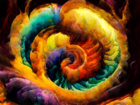 Téléchargez les photos : Série Spiral Dreams. Design fait de formes naturelles surréalistes, de textures et de couleurs au sujet de l'art, de l'imagination et du rêve. - en image libre de droit