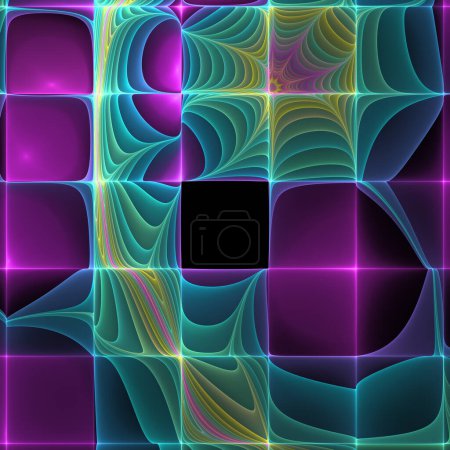 Photo for Frequency Motion series. Backdrop of pattern of oscillating frequency waves on the subject of modern science and research. - Royalty Free Image