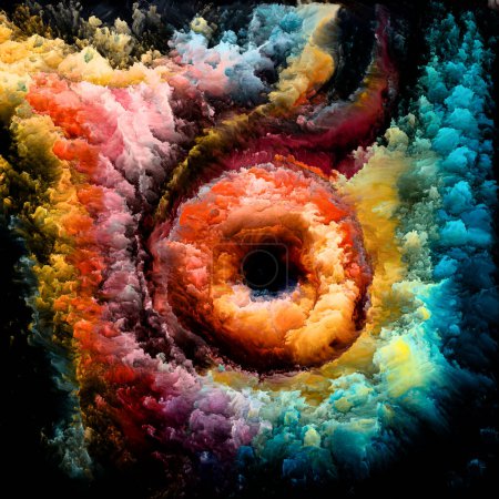 Serie Selfhood of Colors. Hintergrundgestaltung dynamischer farbiger Texturen zum Thema Kreativität, Fantasie und Design. Wenn menschliche Verbindungen schwinden, rücken die Stimmen von Texturen vor.