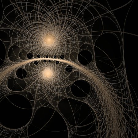 Foto de Serie Turbulencia Espacial. Diseño abstracto hecho de vibración de onda y patrón dinámico de propagación sobre el tema de la ciencia popular, la educación y la investigación. - Imagen libre de derechos