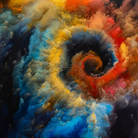 Selfhood of Colors series. Composición de texturas dinámicas de colores sobre el tema de la creatividad, la imaginación y el diseño. Cuando las conexiones humanas retroceden, las voces de las texturas avanzan.