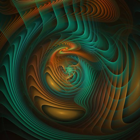 Foto de Serie de movimiento de frecuencia. Diseño de telón de fondo de vibración de onda y patrón dinámico de propagación sobre el tema de la ciencia y la investigación modernas. - Imagen libre de derechos