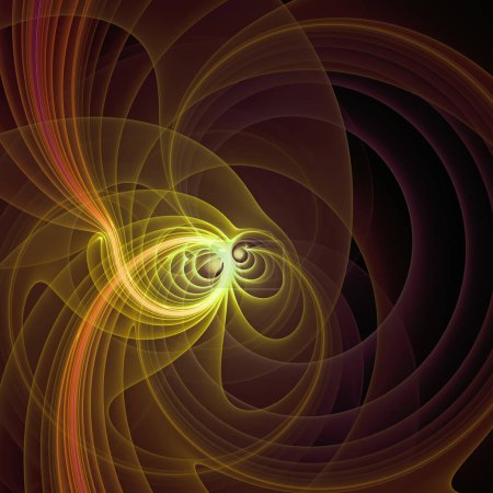 Foto de Serie de movimiento de frecuencia. vibración de onda y patrón dinámico de propagación sobre el tema de la ciencia y la investigación modernas. - Imagen libre de derechos