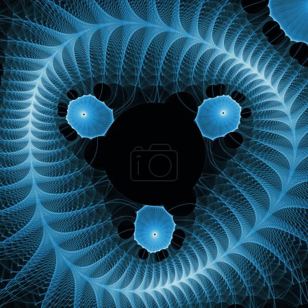 Téléchargez les photos : Série Quantum Dynamics. Fond abstrait fait de modèle d'ondes de fréquence oscillantes sur le sujet de la science populaire, de l'éducation et de la recherche. - en image libre de droit
