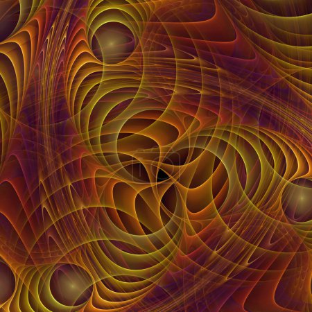 Foto de Serie Turbulencia Espacial. Diseño de fondo de vibración de onda y patrón dinámico de propagación sobre el tema de la ciencia y la investigación modernas. - Imagen libre de derechos