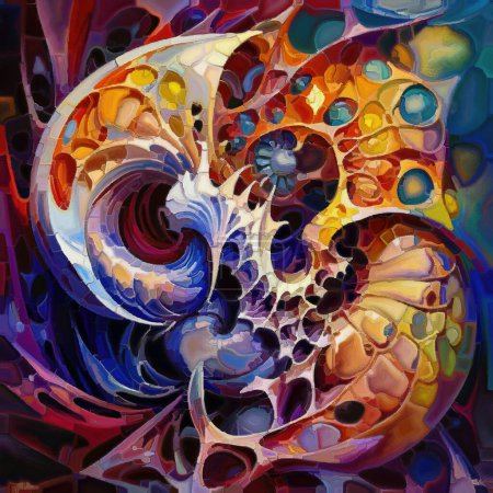 Série Form Dreams. abstraction artistique du rendu artistique des formes de couleur au sujet de la créativité, de l'imagination, de l'art et du design.