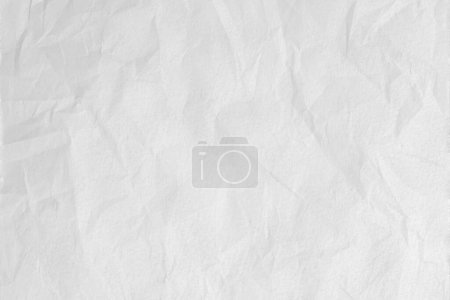 Photo for White paper sheet texture background with crumpled wrinkled and rough pattern, empty blank paper page material for any desig - Royalty Free Image